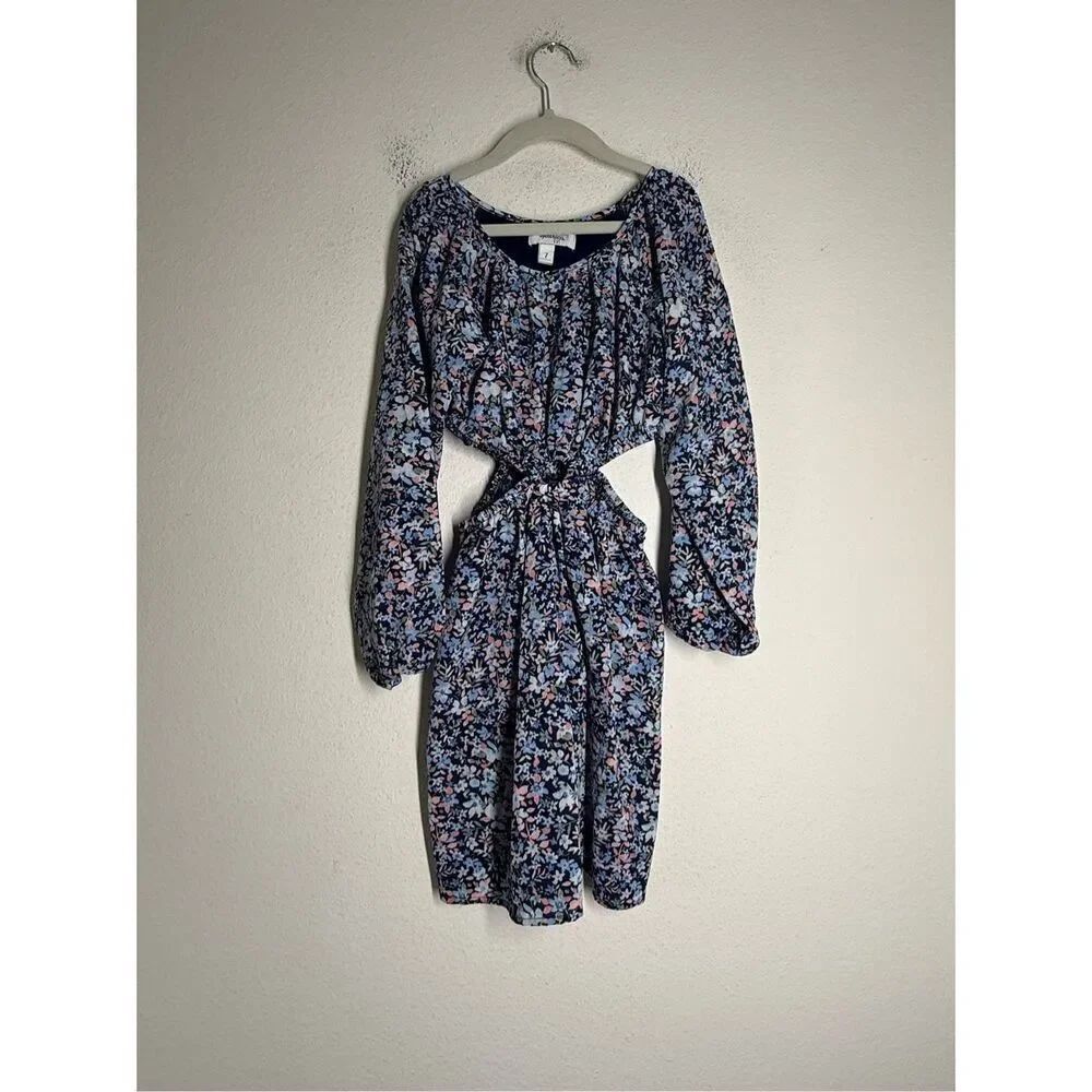 Speechless Kids Girls Cut Out Waist Floral Pattern Dress Size 7